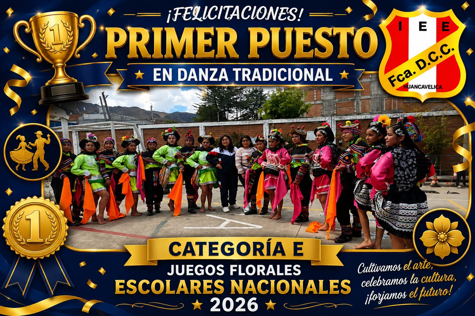 PRIMER PUESTO - DANZA TRADICIONAL CAT E - ETAPA UGEL